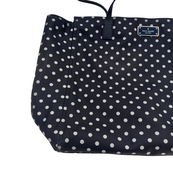 Kate Spade ♠️- Blake Avenue Taden Handbag Tote black and white polka-dot - Picture 7 of 16